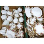 Royal Albert Old Country Rose collection to include: Tea Ware, Side Plates, Coffee Cans, Saucers,