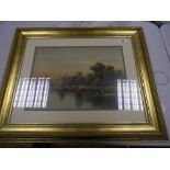 S Bowers framed print titled Isleworth: 35 x 48cm