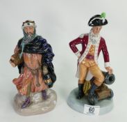 Royal Doulton Seconds Figures: Officer of the line HN2733 & Good King Wenceslas HN2118(2)