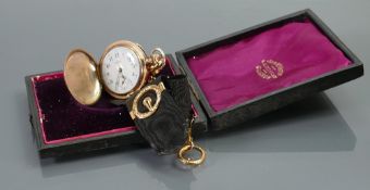 Ladies gold plated pocket watch: Maker Annette,