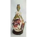 Moorcroft Pirouette Breeze Pattern Lamp Base: height 29cm