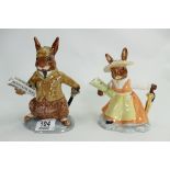 Royal Doulton Bunnykins Teapots : from the Country Manor teaset Lord and Lady of the ManorDBD1 & 2
