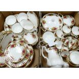 Royal Albert Old country Rose Collection to include: Tea & Coffee sets, Tureen, Dinner Plates,