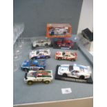 Four Scalextric Lancia Ralley cars and others, 8