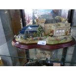 Lilliput lane York station and The Royal Train figure, both boxed