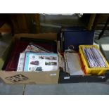 2 Boxes of first day covers and loose stamps