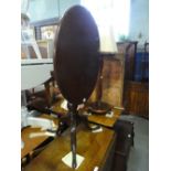 Victorian mahogany circular tilt top table on splayed supports