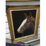 L.Abraham; two modern oils of Horses and one other by the same artist.