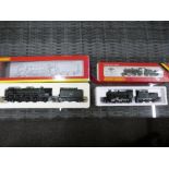 Hornby '00' gauge; a boxed Britannia Class 7MT locomotive 'Anzan' and a BR Ivatt Class 2