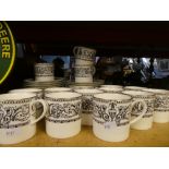 Royal Worcester 'Padua' coffee cups and saucers