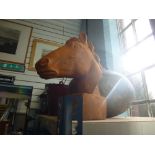 Small cast horse head