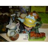 A Beswick 'Dolly Varden' tea pot along with another Beswick teapot, Beswick cruet set etc.