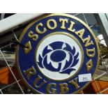 Scotland rugby sign