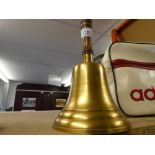 Large brass school bell