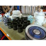 A small quantity of chinaware to include Masons, Stonehange, Midwiner, Portmeirion 'Totem' etc