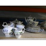 A quantity of china Booths clovedale coffee set, plates and jugs, and Booths Jade lotus - part set