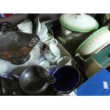 Two boxes of mixed china to include Villeroy & Boch, Nare Adderleyes and Royal Winton, etc