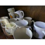 A selection of Commemorative mugs