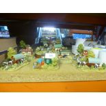 Seven Lilliput Lane of Gypsy vans and Appleby Fair