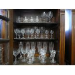 Large quantity of good quality drinking vessels including Waterford Stuart crystal examples