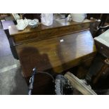 Edwardian inlaid mahogany bureau with 4 drawers and fitted interior above 9 drawers