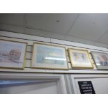 Four framed and glazed prints of Malta scenes