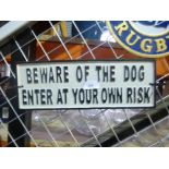 Large dog sign