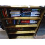 Oak open bookcase