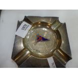 A silver ships hall marked ashtray D D Milne, Malaya, 2.74 oz and a selection of hallmarked