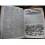 The Illustrated London News, a leather bound volume from Jan - June 1854
