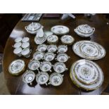 A quantity of Coalport 'Ming Rose' dinner and teaware