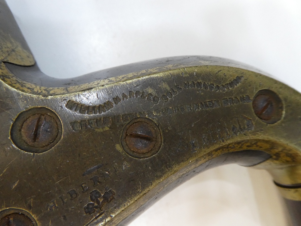 William Marples; a decorative brass and wooden drill brace - Image 2 of 3