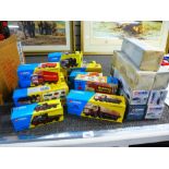 Seven boxed Corgi Wrekin Scammell low loaders and various Corgi 'Classics' lorries, boxed