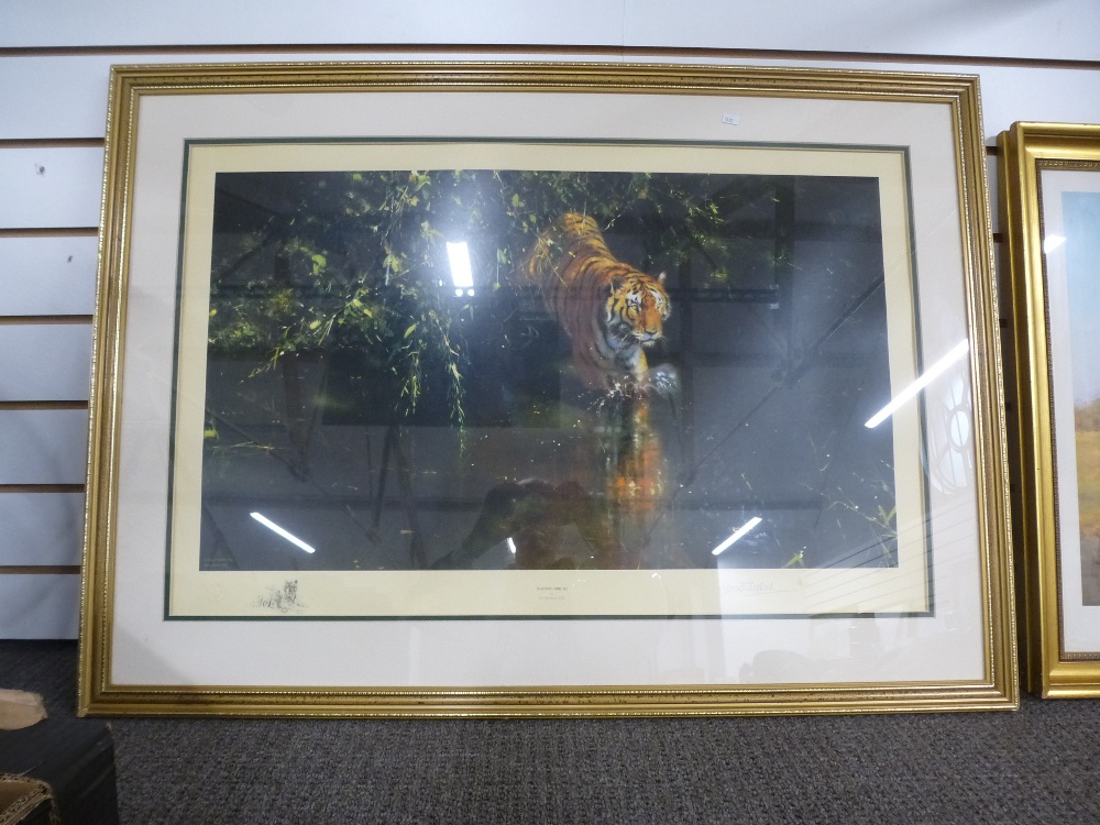 David Shepherd; a pencil signed print of Tiger 'Burning Bright' 692/2000 and two other pencil signed - Image 5 of 6
