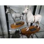 A Beswick Welsh Mountain Pony, Champion on wooden base and a Beswick Arab horse