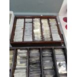 Two trays of GB and Worldwide coins, mainly 20th century but some 19th century and earlier