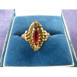 9ct gold ress ring and gold plated example
