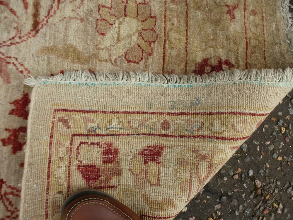 A modern Afghan Ziegler carpet having floral design, 248 x 147 cms - Image 3 of 3
