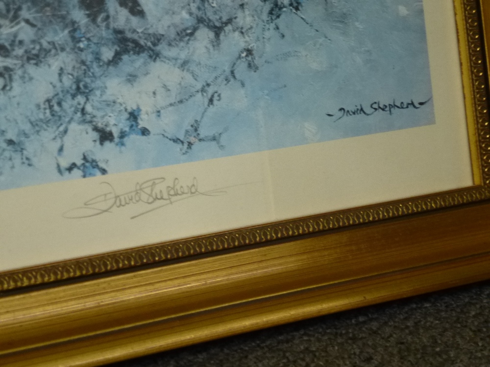 David Shepherd; a pencil signed print of Tiger 'Burning Bright' 692/2000 and two other pencil signed - Image 4 of 6