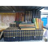 Quantity of hardback books including Waverly novels, Neville Shute, etc.