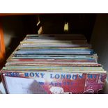 Box of LP records to incl. Elvis, Pop, 80s etc. Monkeeys, Buddy Holly etc.