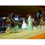 Mixed ceramics and glassware to incl. Beswick pony, Murano glass clowns, ewer and basin etc.