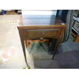 Vintage sewing table inset with Singer Sewing Machine