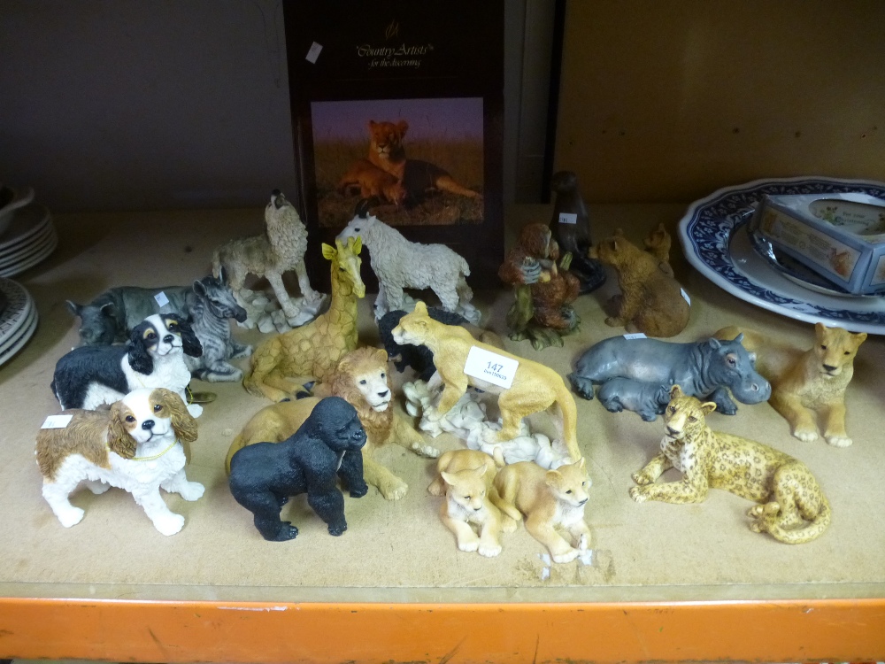 Quantity of model animals ornaments to incl. Castagna Safari animals etc.