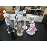 Collection of figurines to incl. Royal Doulton examples