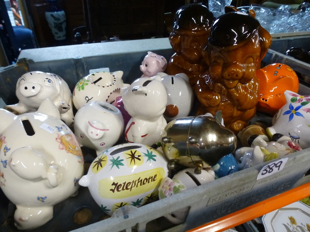 3 Crates of novelty piggy banks - Image 3 of 3