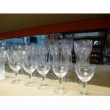Large quantity of glassware to incl. advertising example, cut crystal etc.