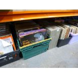 Large collection of LP records, many hundreds, various genres
