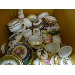 3 Crates of Limoges china to incl. wall plates, tea ware, perfume bottles, lidded pots etc.