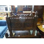 A similar smaller Swak Valley Grain chest having carved front, 75 cms